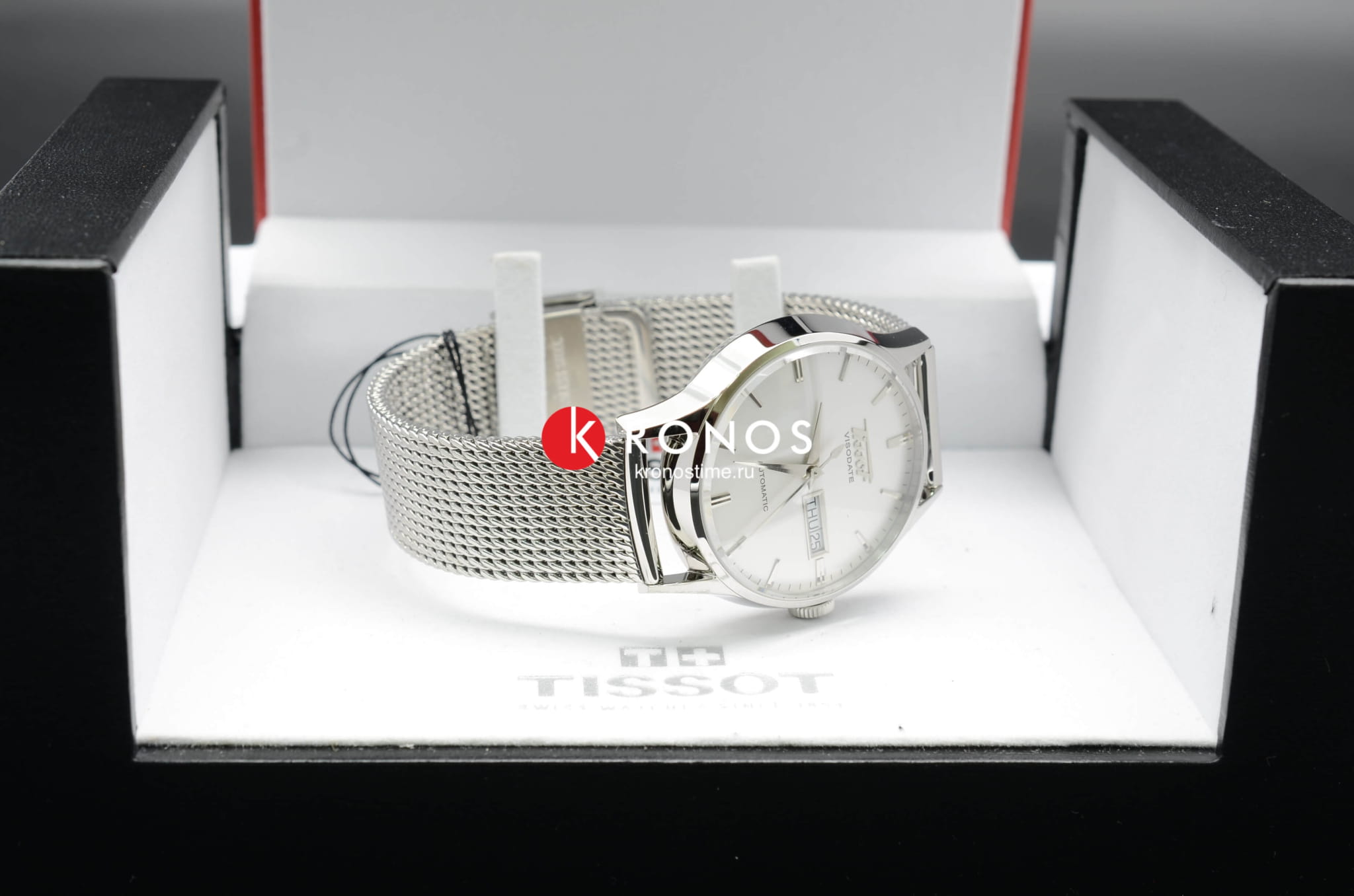 Tissot Tissot Heritage Visodate Automatic T019.430.11.031.00 механические мужские часы часы крупный план белый циферблата